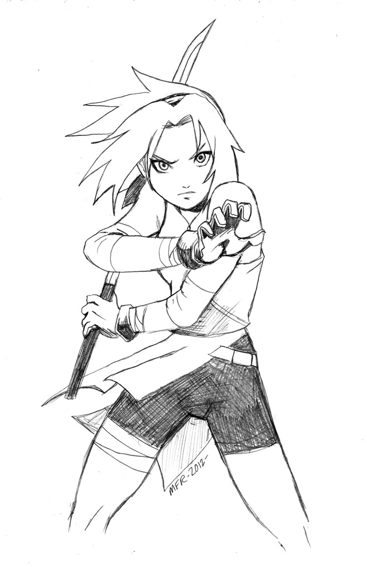 Classic Haruno Sakura sketch by me : r/AnimeSketch