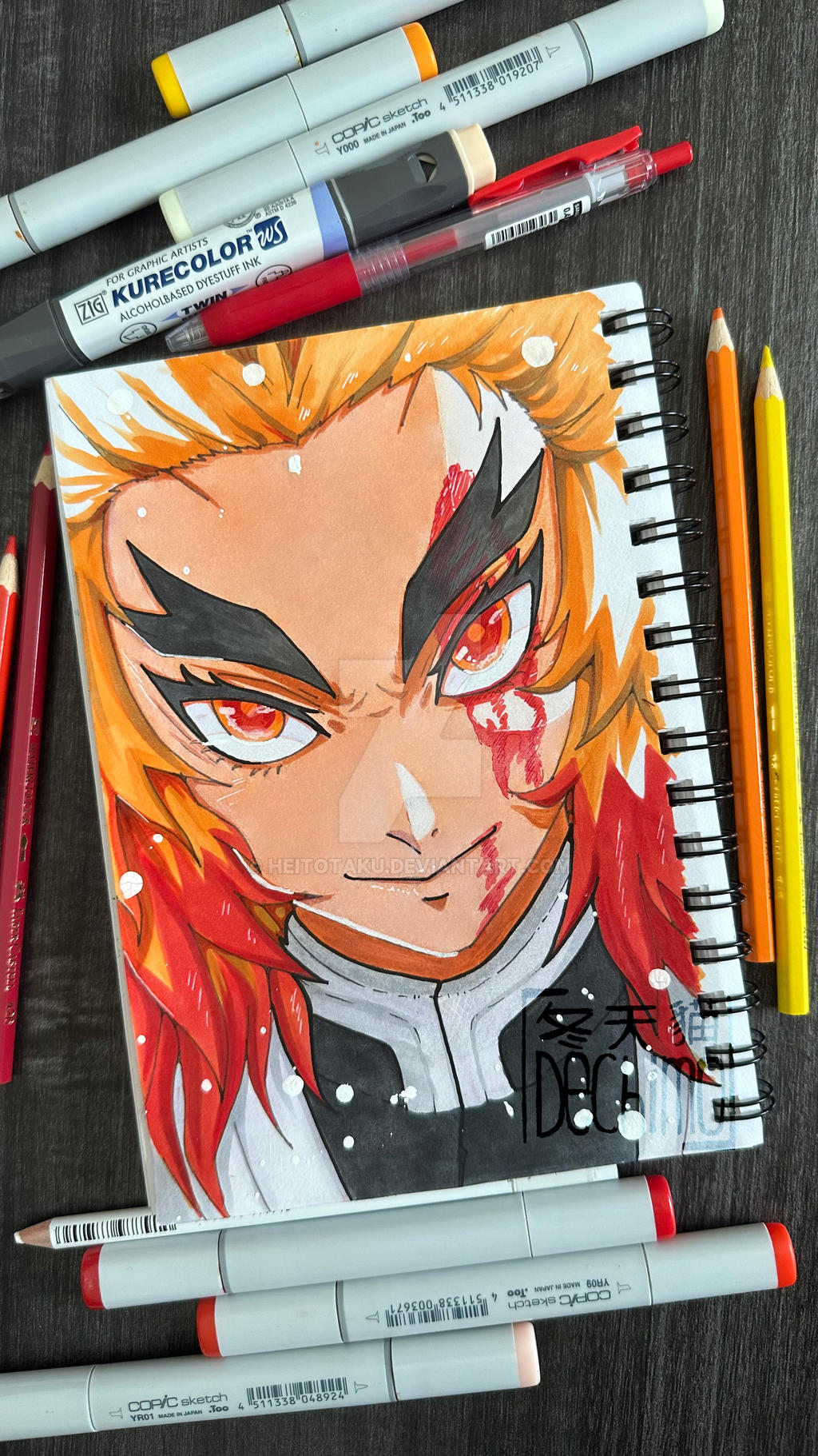 Rengoku Kyojuro Faces series, Kimetsu no Yaiba by HeiTotaku on DeviantArt