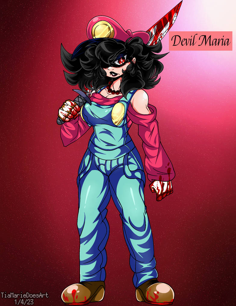 Devil Maria ( Devil Mario genderswap) by TiaMarieDoesArt on DeviantArt