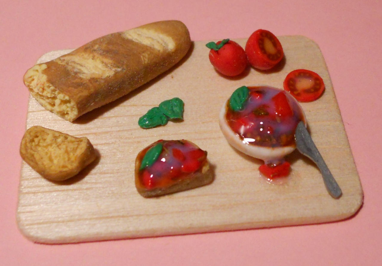 Bruschetta prep board