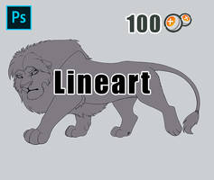 [P2U] Angry Lion - Lineart