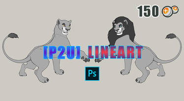 [P2U] Lions Lineart - Male and Female