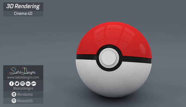 Pokeball Render in C4D