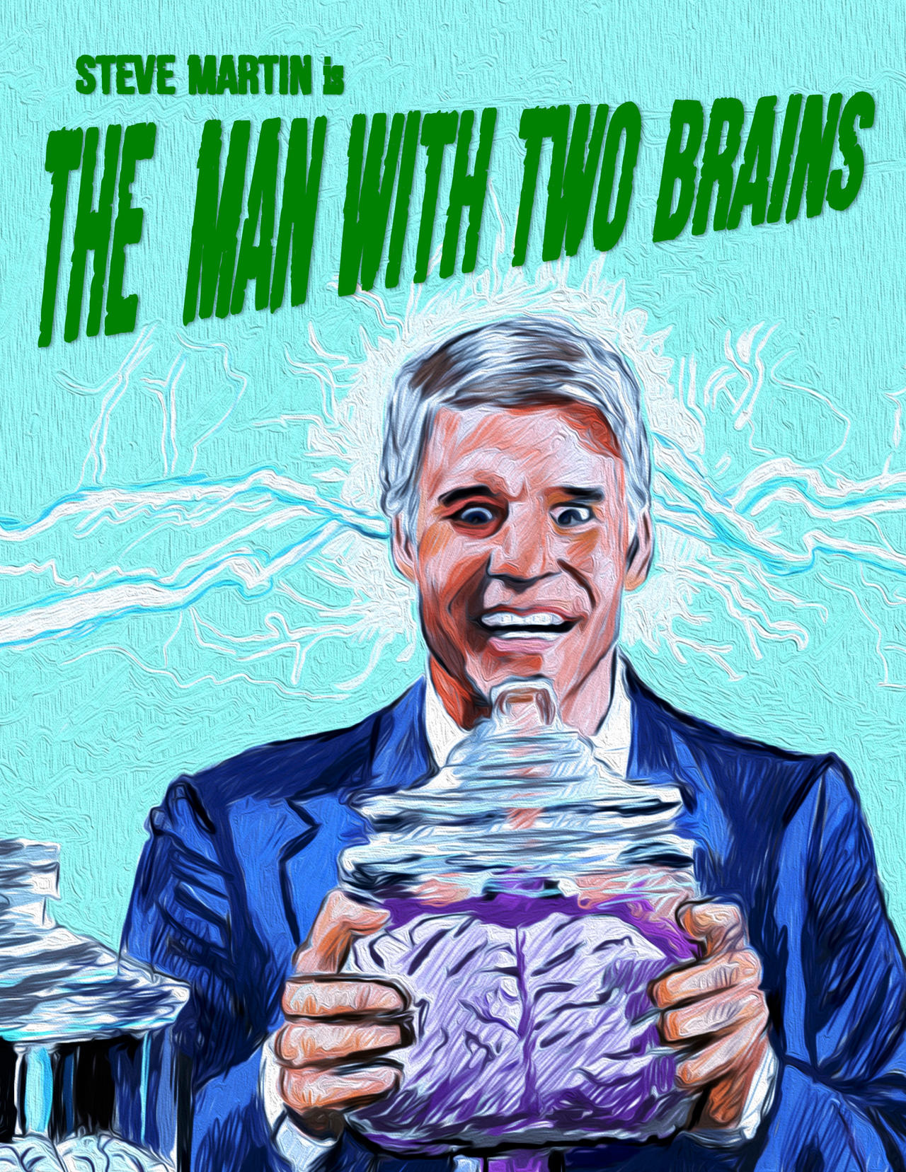 Humans Two Brain The Man with Two Brains (1983) by AdrockHoward on DeviantArt
