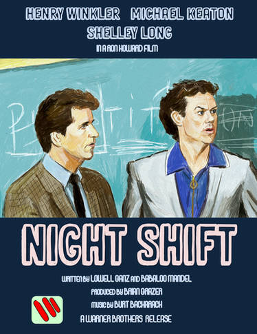NIGHT SHIFT Movie Poster (1982)