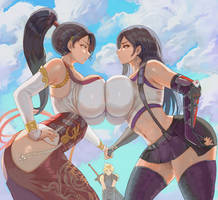 Tifa and Momiji