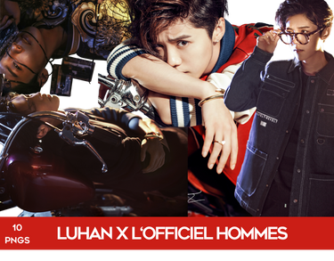 Luhan for L'Officiel Hommes PNG Pack
