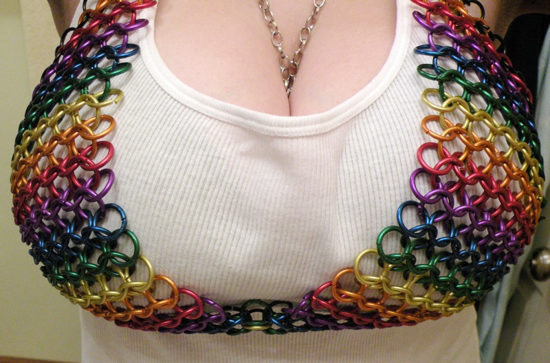 Front View Chainmail Bra