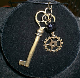 Steampunk Skeleton Key Pendant