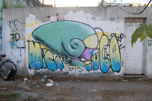 sci-fi mural