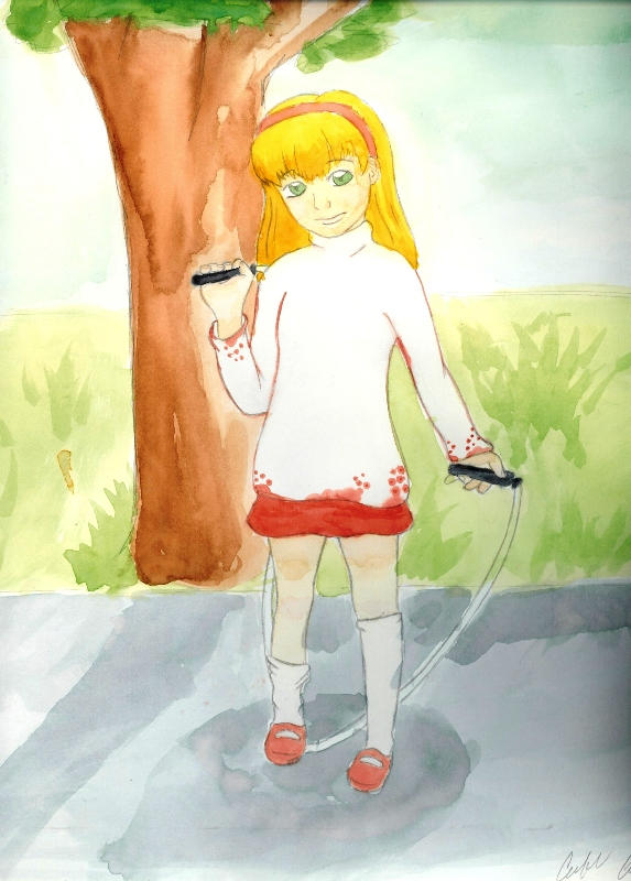 jumping rope girl by skipperdoodle on DeviantArt
