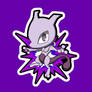 Chibi Mewtwo sticker