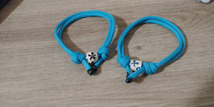 First Try! 2x Sliding Knot Paracord Bracelet.