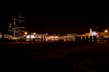 Stockholm Skyline at night