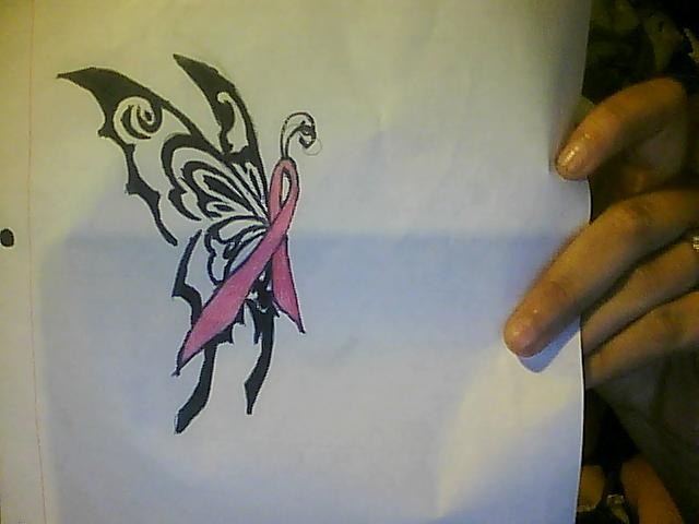 Breast Cancer Ribbon Butterfly by SynysterKat91 on DeviantArt