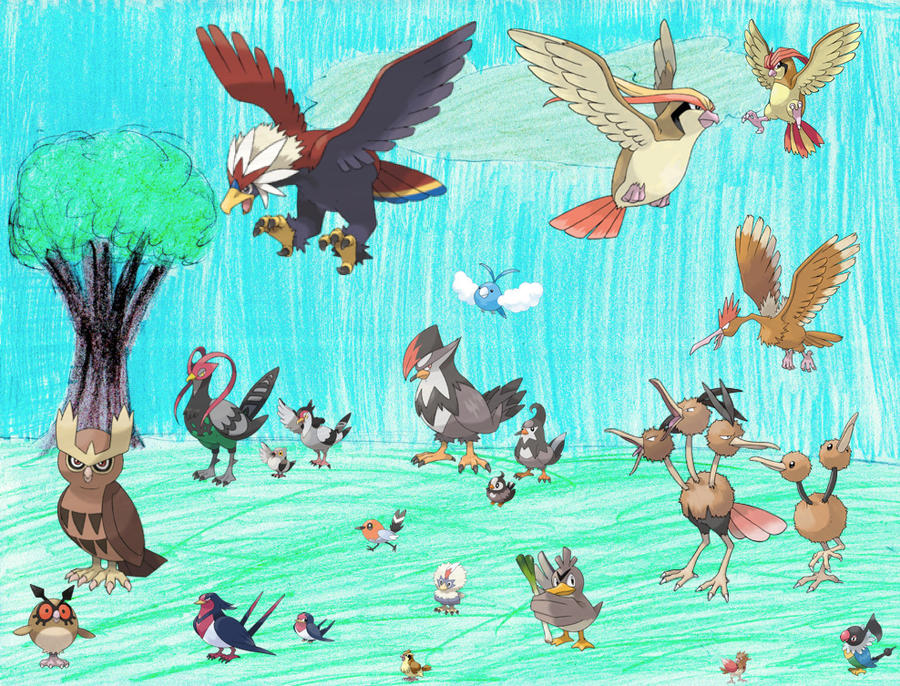 Normal/Flying Pokemon by Manaki267 on DeviantArt
