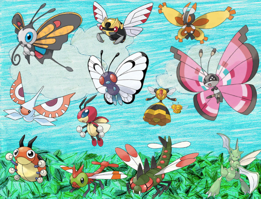 Bug/Flying Pokemon by Manaki267 on DeviantArt