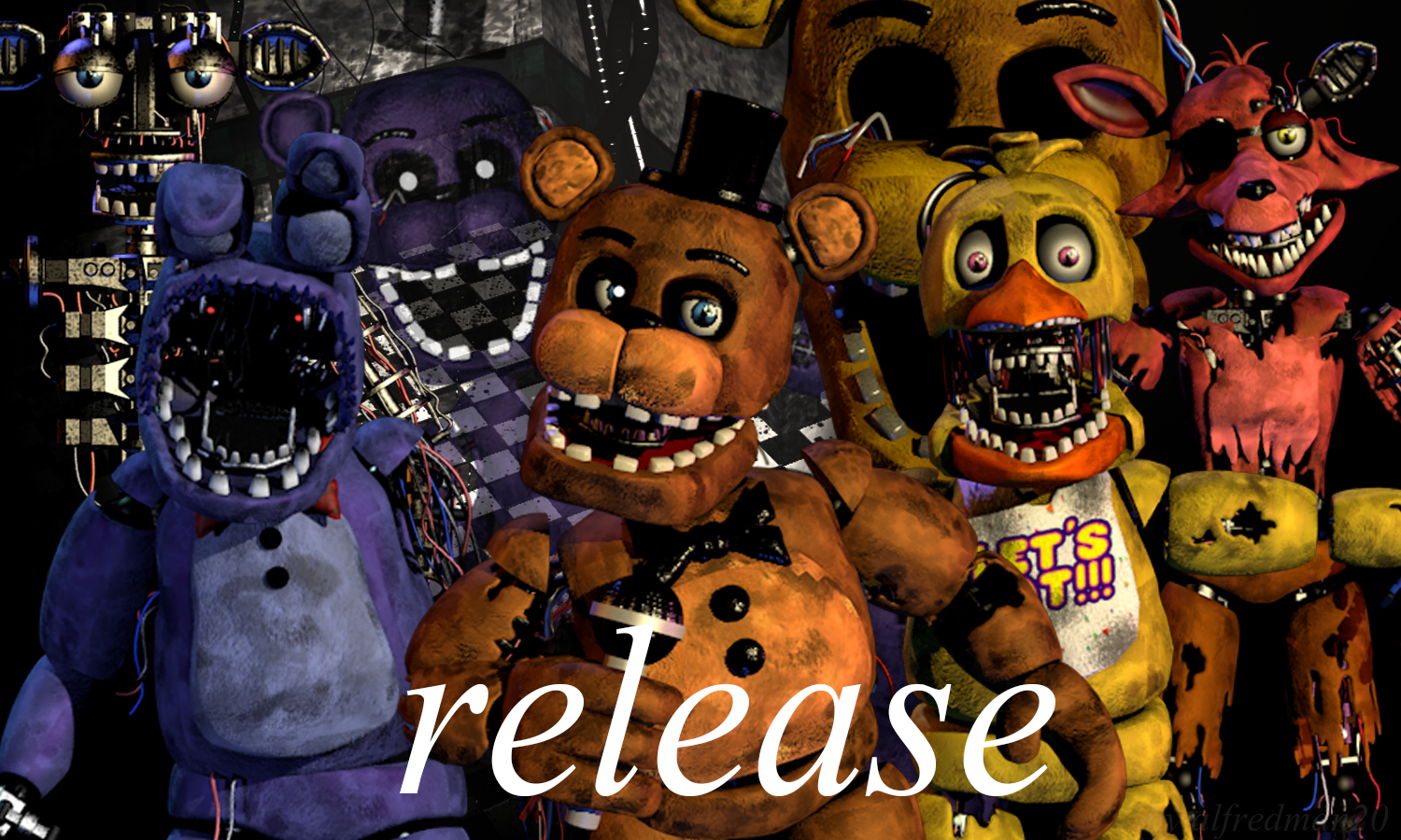 FNAF 4 Nightmare Pack Download C4d by souger222 on DeviantArt