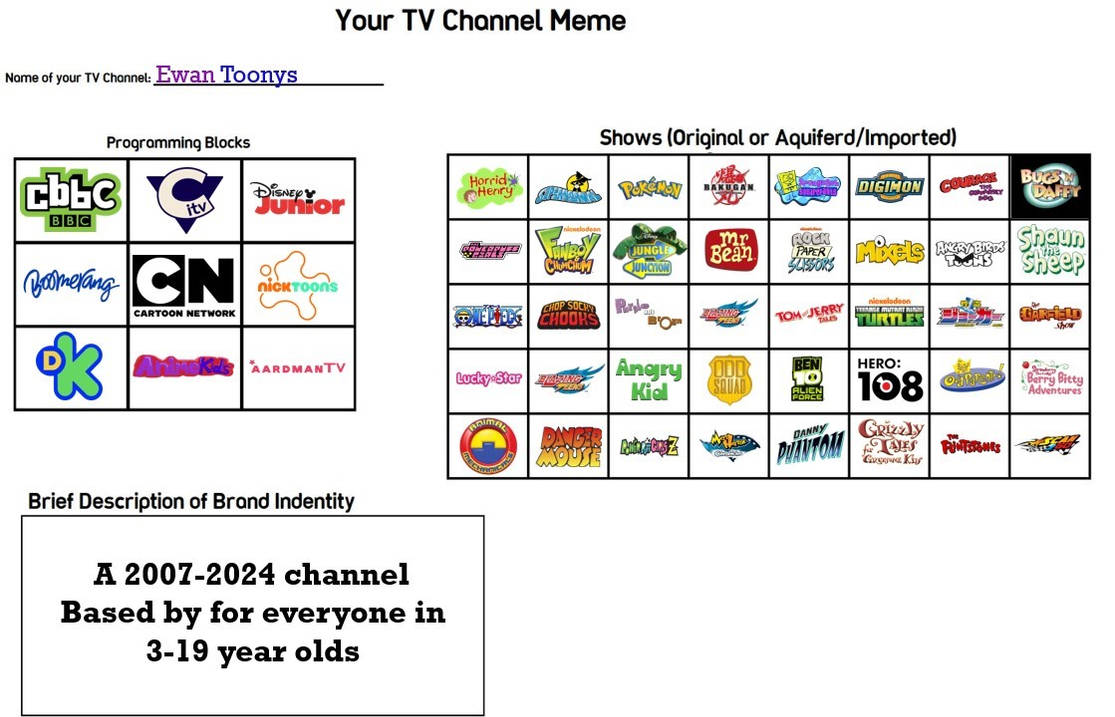 My Own TV Channel Meme by ewanlow2007 on DeviantArt