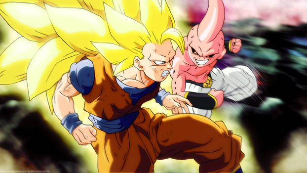 Goku vs Buu Wallpaper