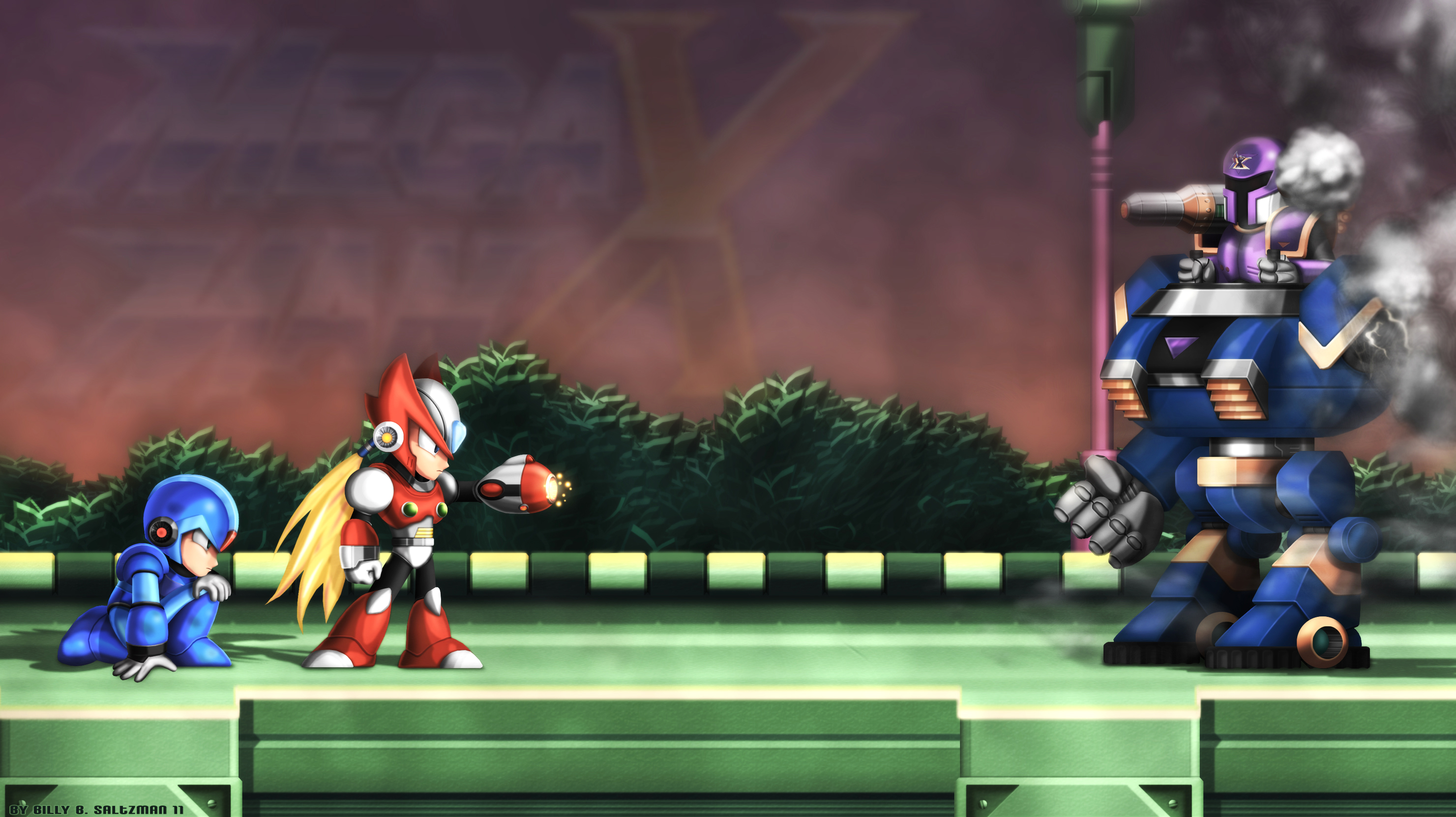 Mega Man X1 Upclose with ZX