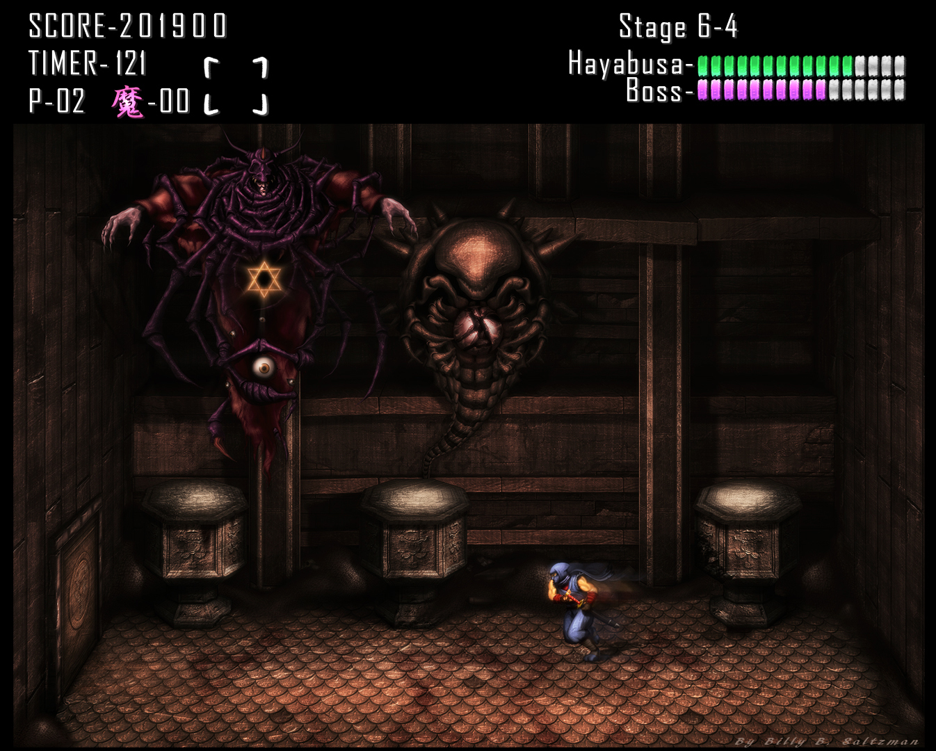 Ninja Gaiden Final Boss HD - Old TV Screen Version