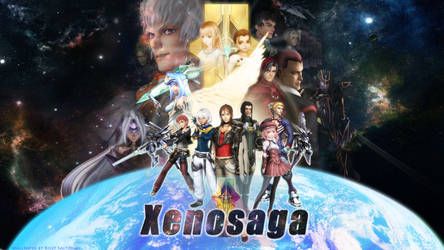 Xenosaga Poster Wallpaper Logo