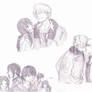 Hetalia random sketches (Pencil)