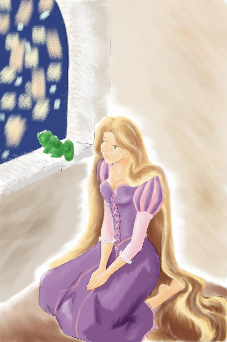 Rapunzel - Last birthday in the Tower by RizafromKeron on DeviantArt