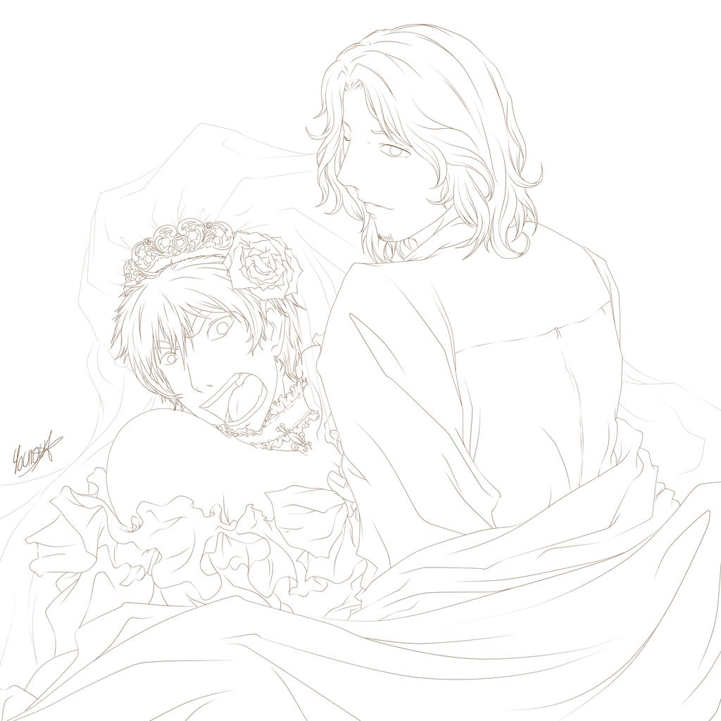 One incomplete wedding and some funerals (Lineart)