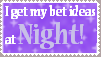 Best ideas at night stamp