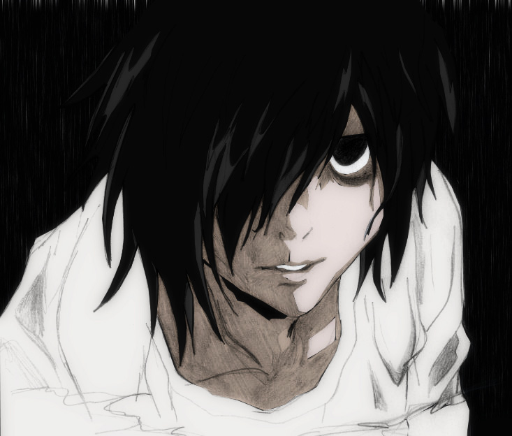 Death Note: L In Rain By Na-Taha On Deviantart