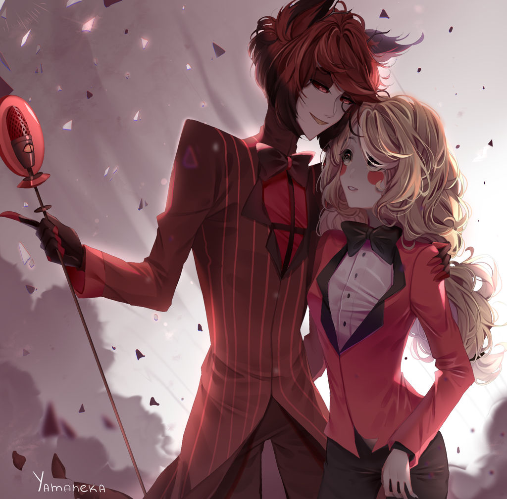 Hazbin Hotel - Alastor and Charlie + speedpaint by Yamaneka on DeviantArt