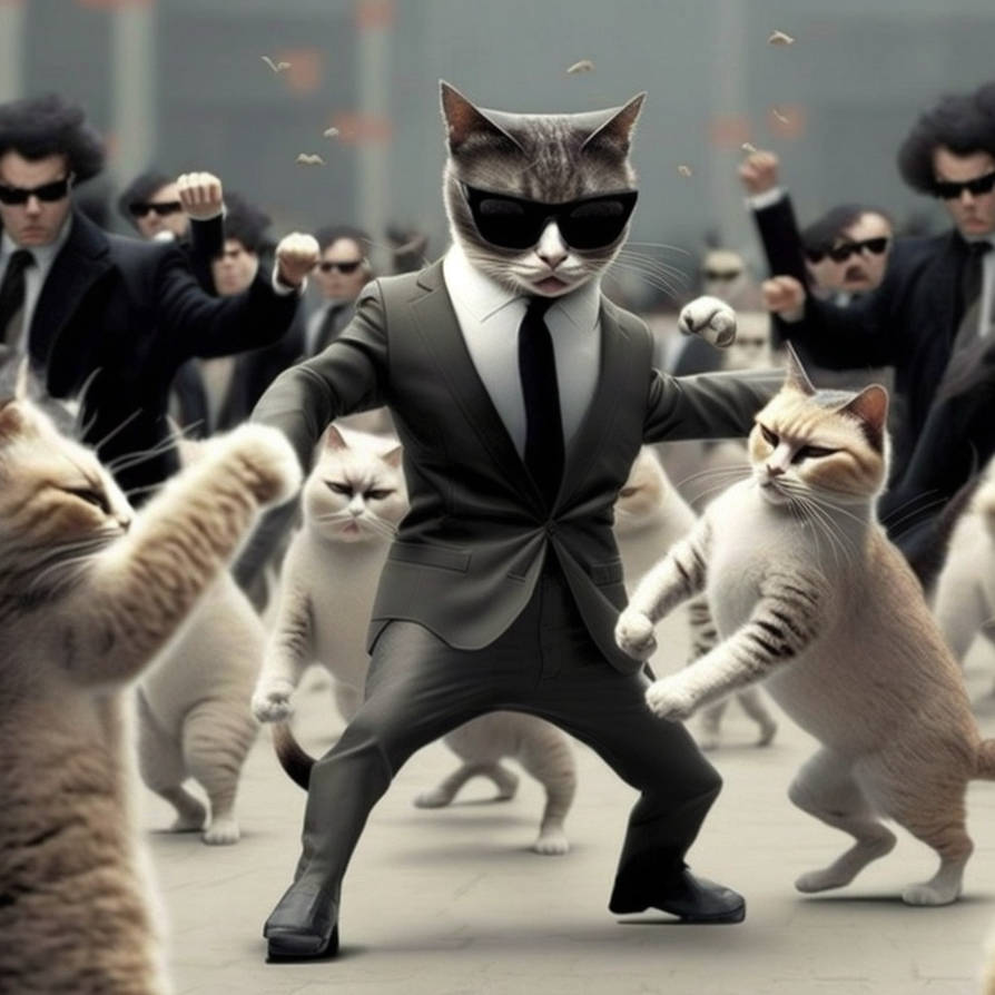 Matrix Cat Drawing Great Art Studio matrix cat fighting many mr smith by GreatArtStudio on ...