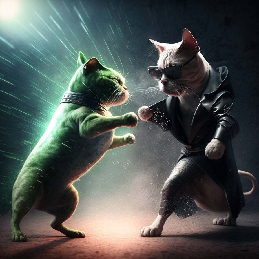 Matrix Cat Drawing Great Art Studio matrix cat in the form of neo fig by GreatArtStudio on ...
