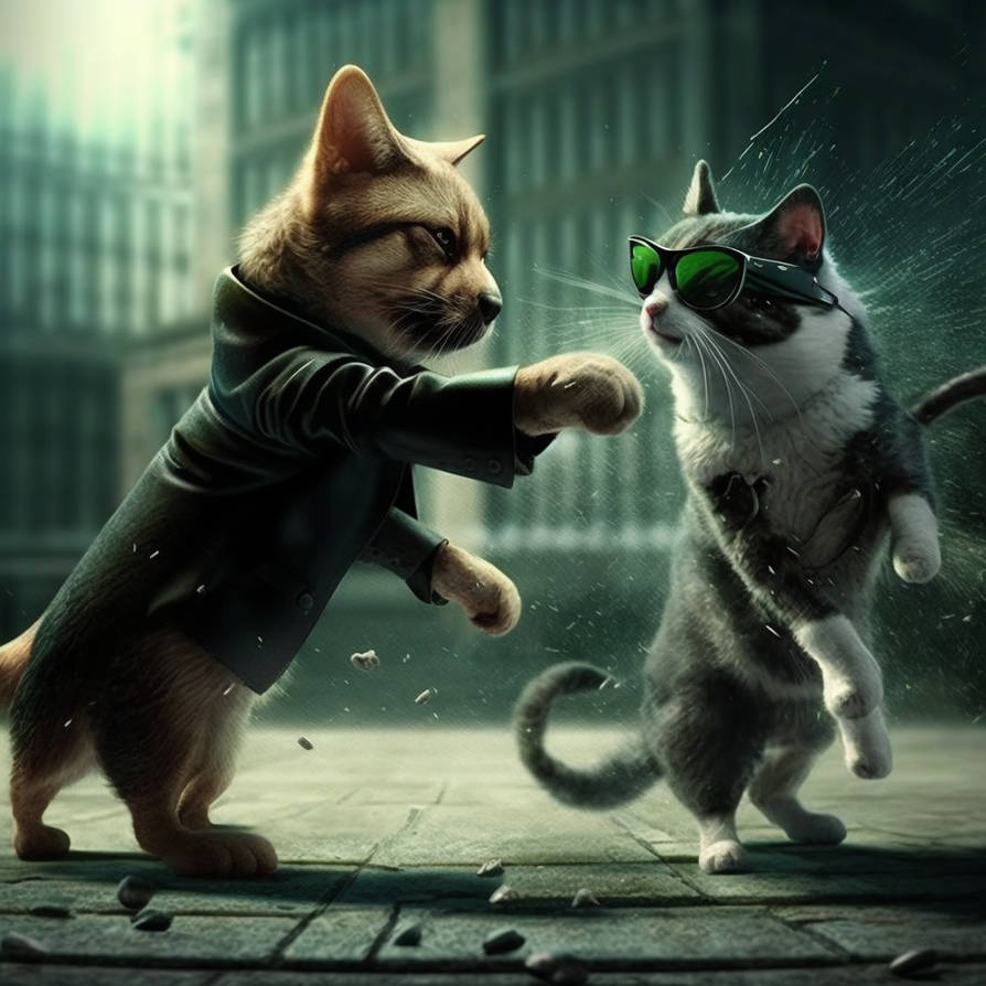 Great Art Studio matrix cat in the form of neo fig by GreatArtStudio on ...