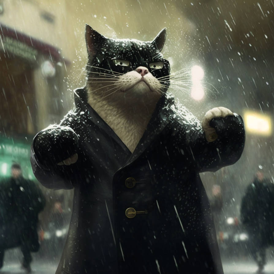 Matrix Cat Drawing Great Art Studio matrix cat in the form of neo fig by GreatArtStudio on ...