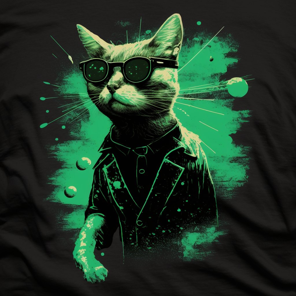 Great Art Studio matrix cat wearing clothing from by GreatArtStudio on ...