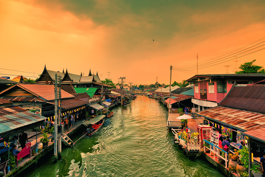 Floating Market Amphawa, Thailand