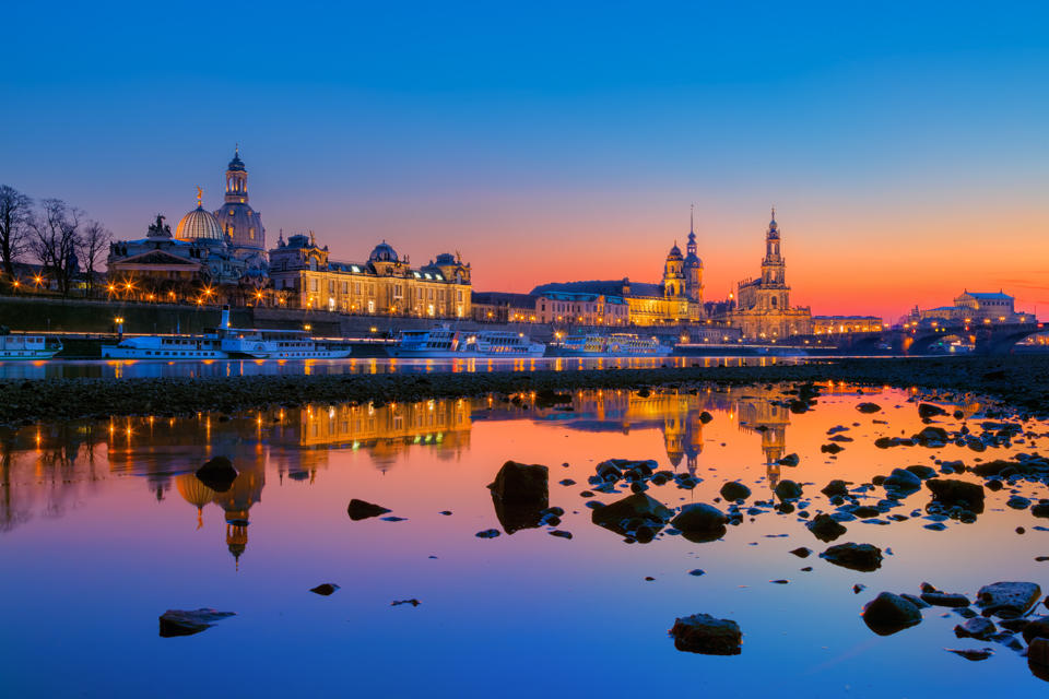 Blue Hour in Dresden by Stefan-Becker