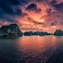 Sunrise over Halong Bay, Vietnam