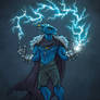 Commission: Blue Dragonborn Sorcerer