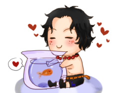 Ace with Goldfish