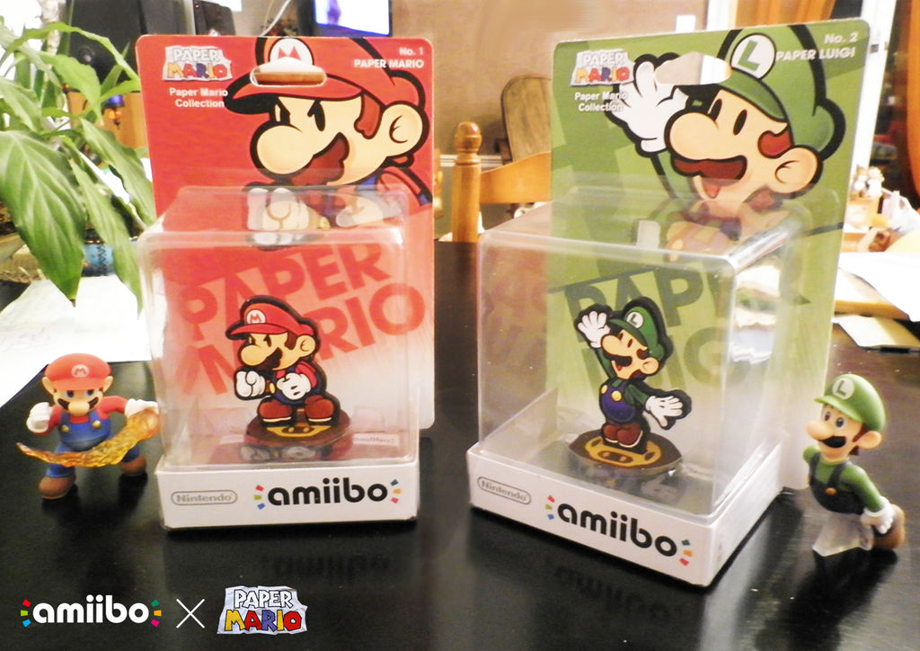 Amiibo Custom - Paper Mario and Paper Luigi