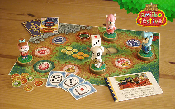 Animal Crossing amiibo festival board game display