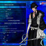 BLEACH OC - PROFILE CARD Asagi Kuchiki