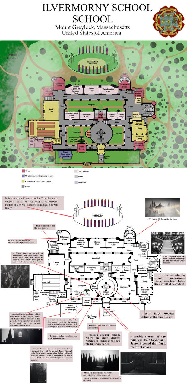 PLAN OF THE ILVERMORNY SCHOOL (HP) by YaminoTakemaru on DeviantArt