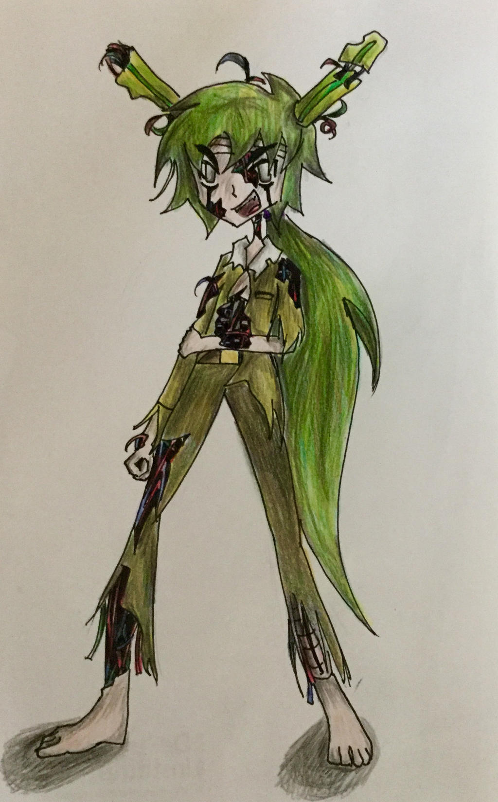 Human Springtrap Redesign|Five Nights at Freddy's by ellezahuay on ...