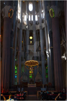 Inside La Sagrada Familia...