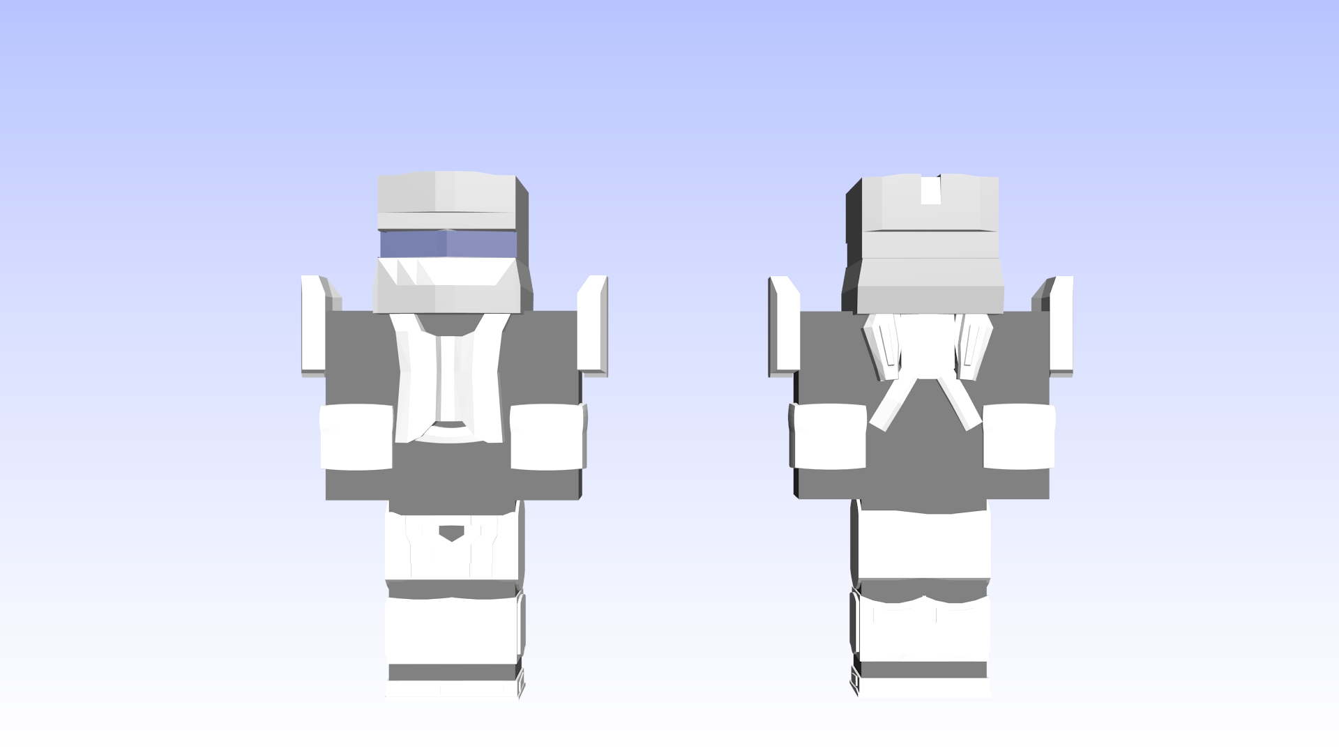 Halo/Minecraft crossover untextured by Hailthepegasi on DeviantArt